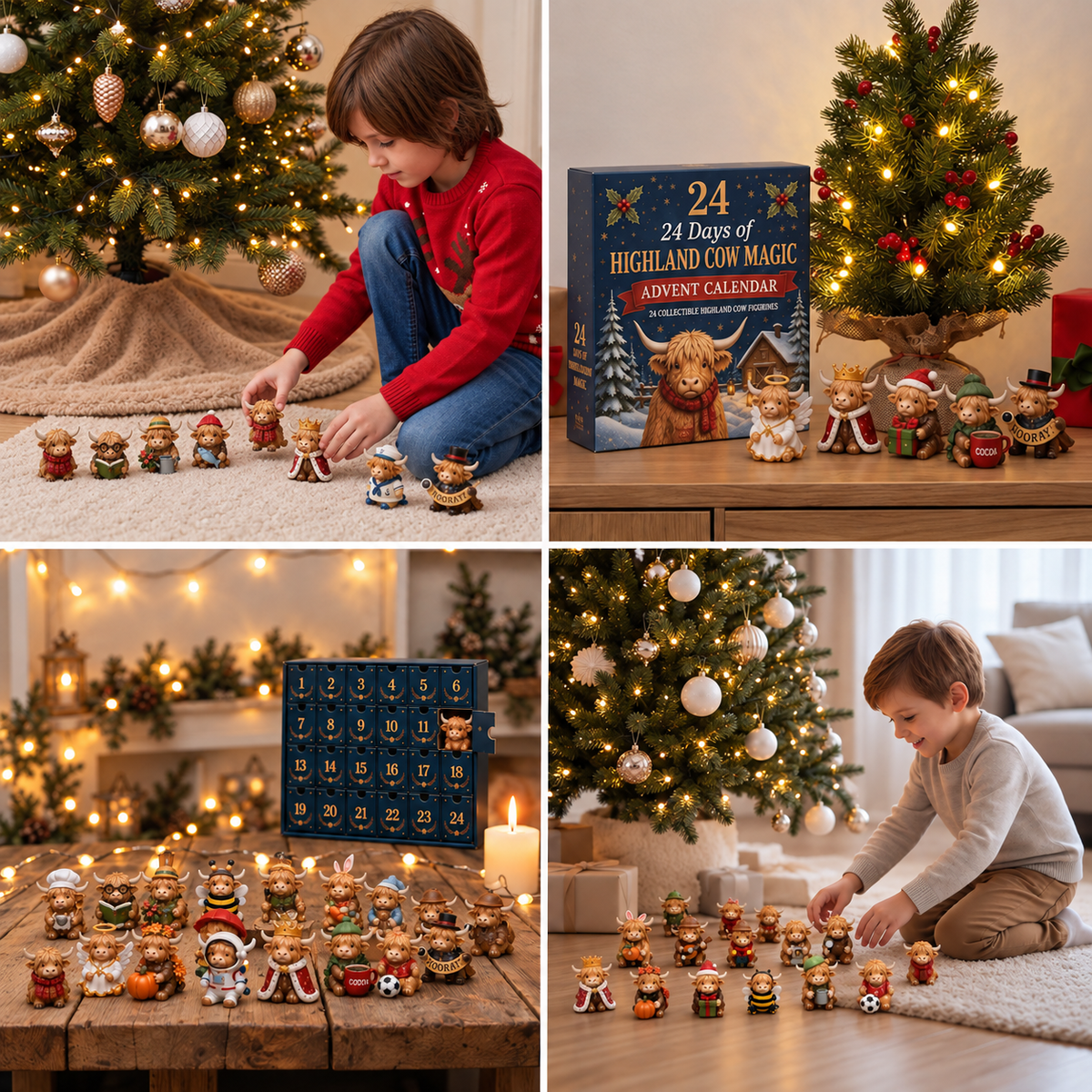 Solrus™ Highland cow advent calendar