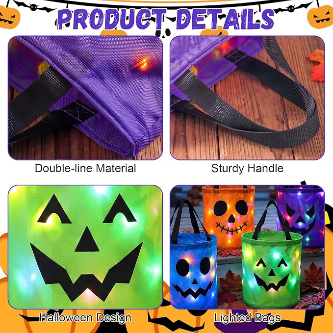 Solrus™  BooBeacon: The Light-Up Treat Bag
