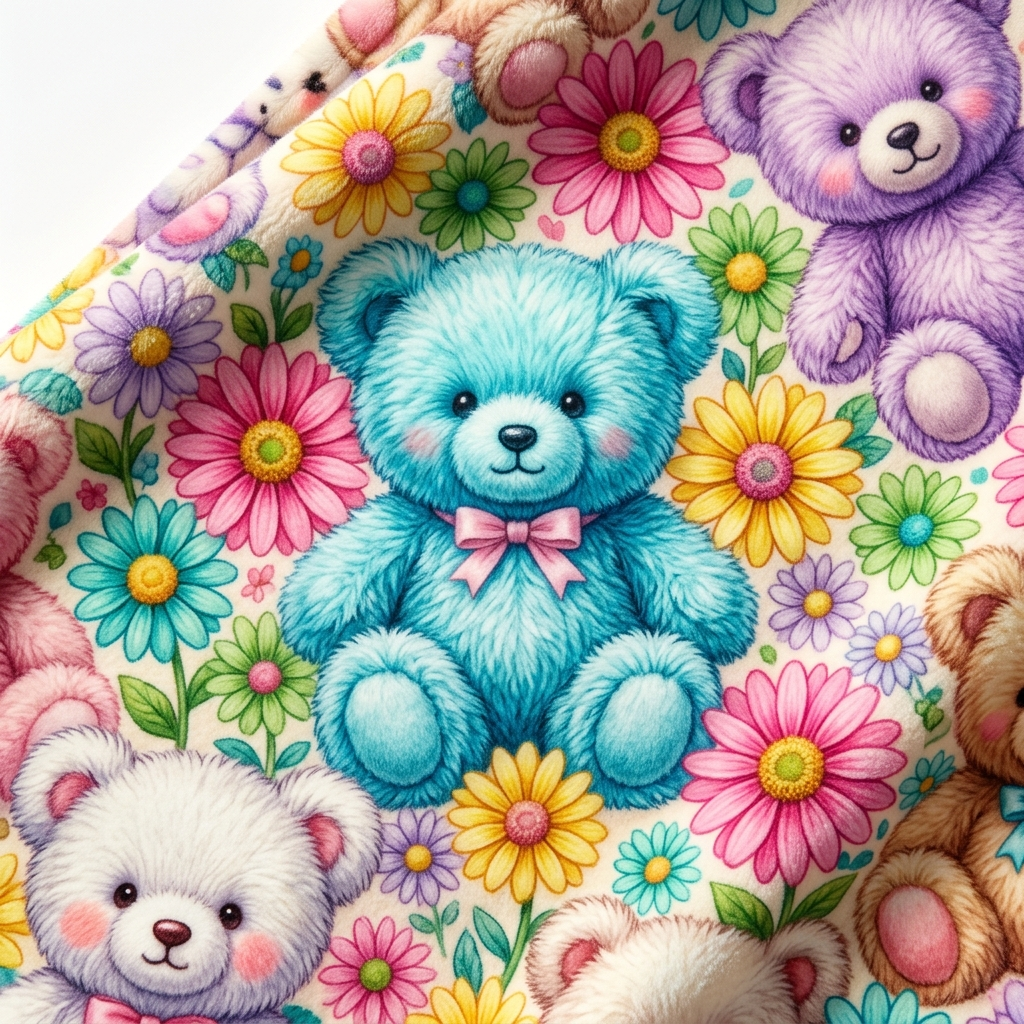 Teddy bear bedsheet