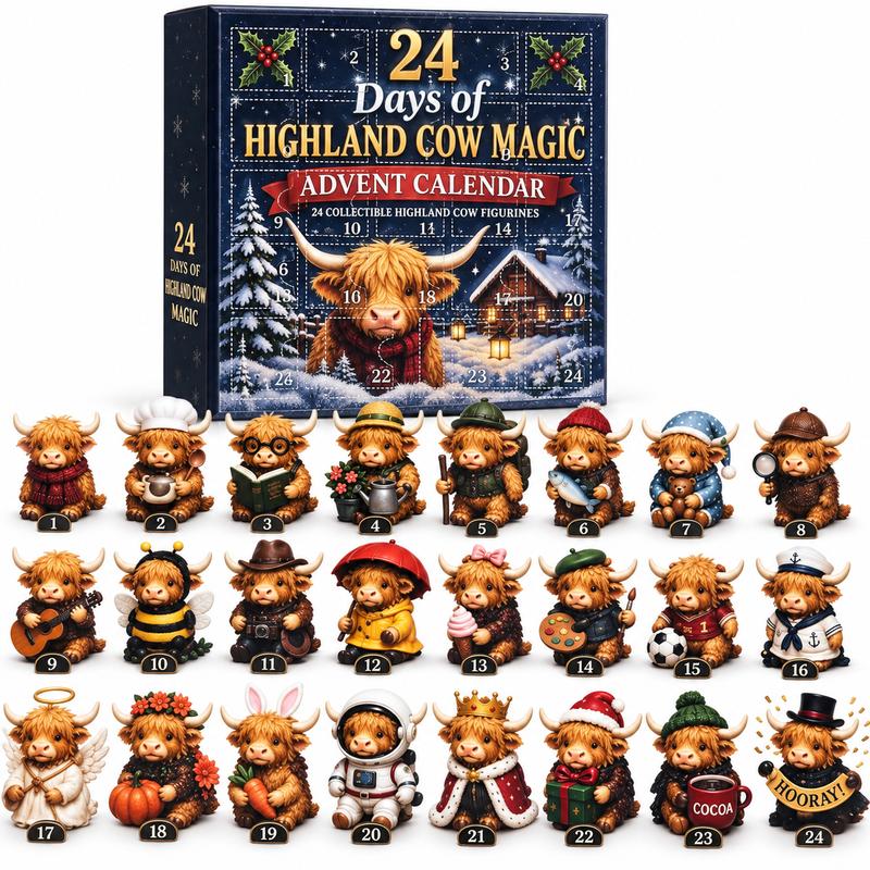 Solrus™ Highland cow advent calendar
