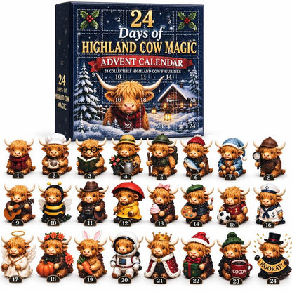 Solrus™ Highland cow advent calendar