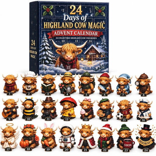 Solrus™ Highland cow advent calendar