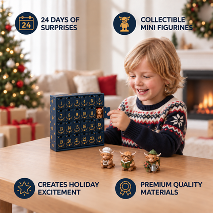 Solrus™ Highland cow advent calendar